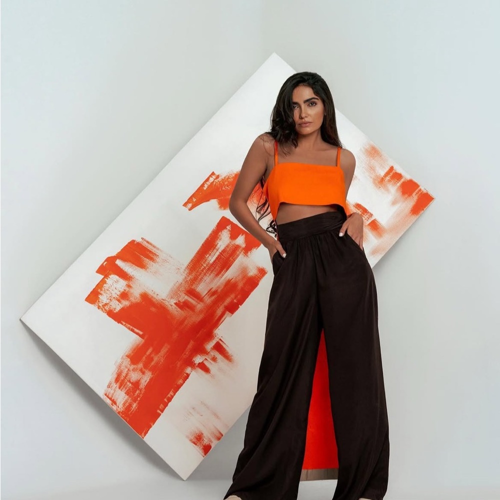 Orange Crop Top